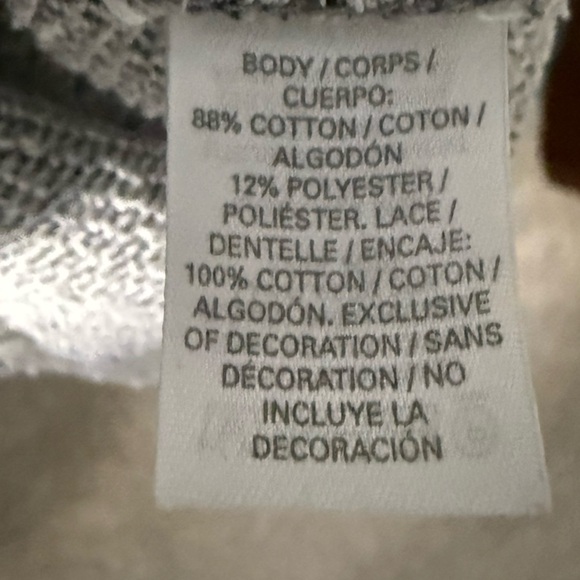 Victoria's Secret Gray Crewneck Sweater with Lace Accent - Picture 10 of 11